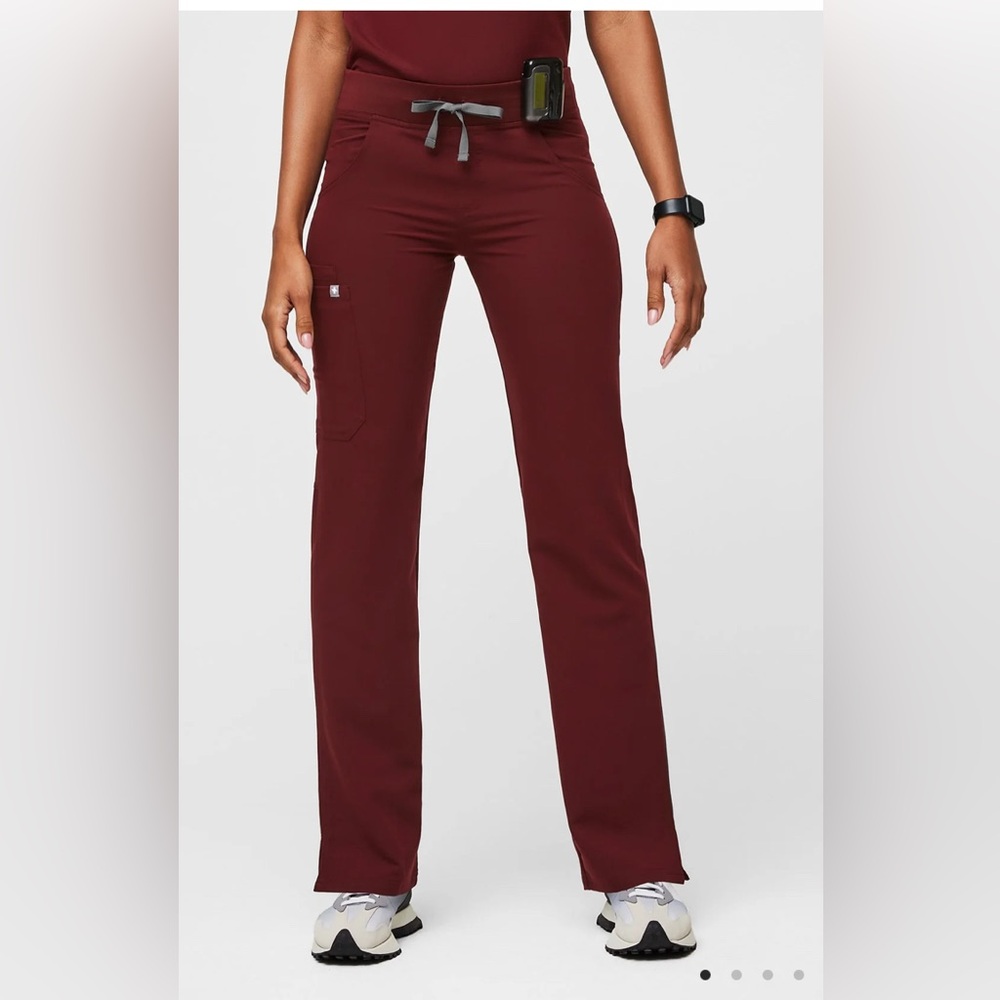 Figs Women's Straight Leg Pants - Burgundy